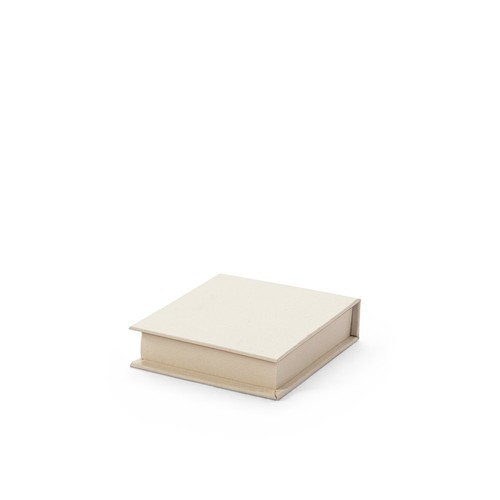 white KAIRON. Juego de oficina 2 en 1 elaborado con papel 100% reciclado con 6 blocs de notas adhesivas