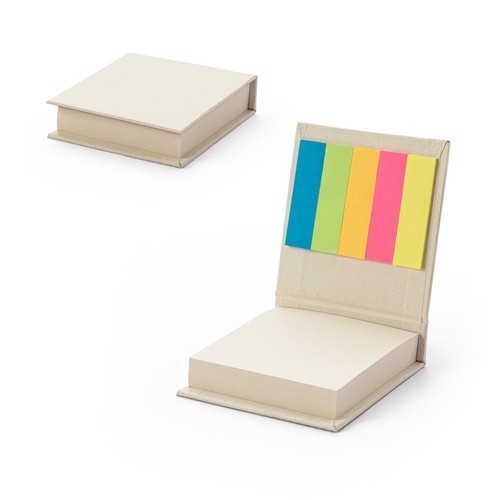 KAIRON. Set de bureau 2 en 1, fabriqué à partir de papier 100 % recyclé, avec 6 blocs-notes autocollants, RIONDET SERIPUB, EYBENS