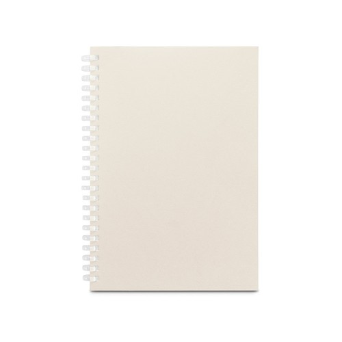 SCHILLER. Bloc de notas A5 con tapa flexible, fabricado con papel 100% reciclado