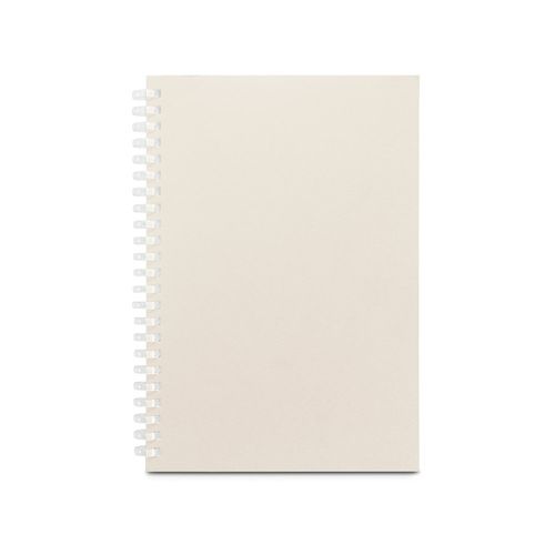 SCHILLER. Bloc de notas A5 con tapa flexible, fabricado con papel 100% reciclado