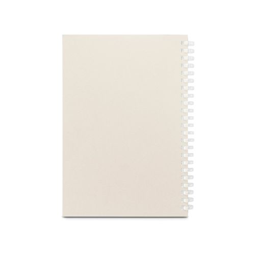 SCHILLER. Bloc de notas A5 con tapa flexible, fabricado con papel 100% reciclado