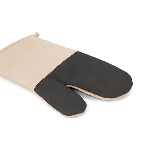 beis LAWSON. Guante de cocina 100% algodón con goma en un lado