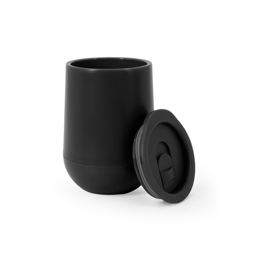 black ADLINGTON. Vaso de viaje de PP con aislamiento de aire de doble pared