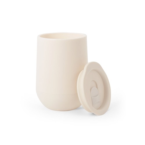 blanco pastel ADLINGTON. Vaso de viaje de PP con aislamiento de aire de doble pared