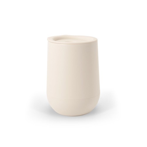 blanco pastel ADLINGTON. Vaso de viaje de PP con aislamiento de aire de doble pared