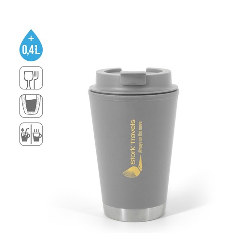 FIGLIOLI. VASO DE VIAJE DE PP DE DOBLE PARED A PRUEBA DE FUGAS