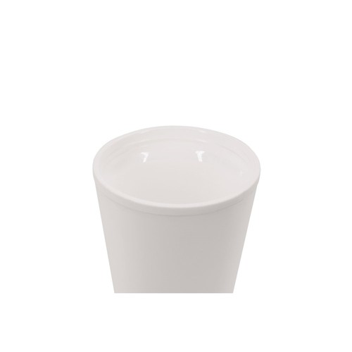 white FIGLIOLI. Vaso de viaje de PP de doble pared a prueba de fugas