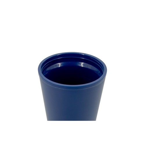azul marino FIGLIOLI. Vaso de viaje de PP de doble pared a prueba de fugas