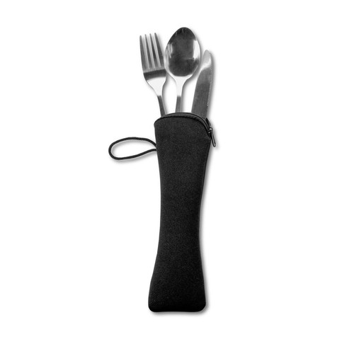 plateado satinado WILEY. Juego de cubiertos de acero inoxidable de 3 piezas