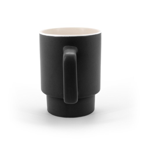 black KUERTEN. Taza de cerámica con acabado mate, 330 mL