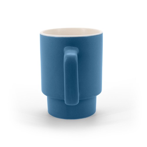 blue KUERTEN. Taza de cerámica con acabado mate, 330 mL