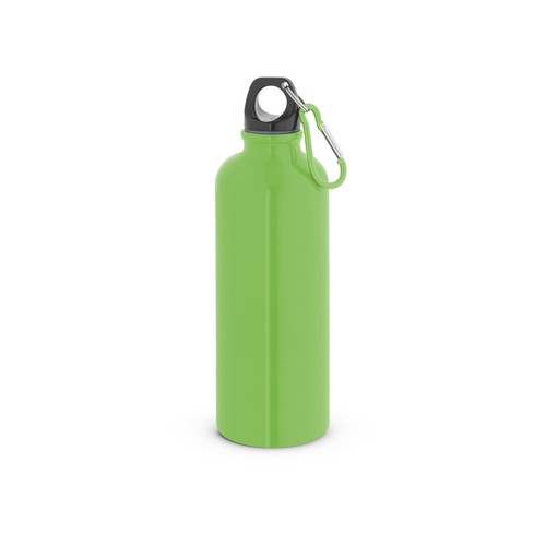 KELCE. Botella de acero inoxidable de pared simple con mosquetón de 550 ml
