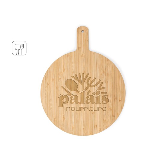 CHEESANO. TABLA DE SERVIR REDONDA DE BAMBÚ