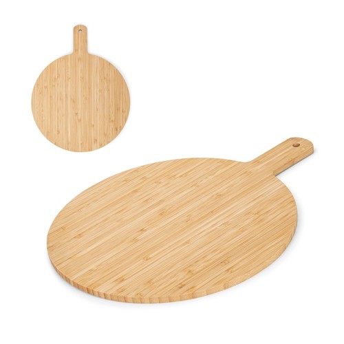 CHEESANO. TABLA DE SERVIR REDONDA DE BAMBÚ