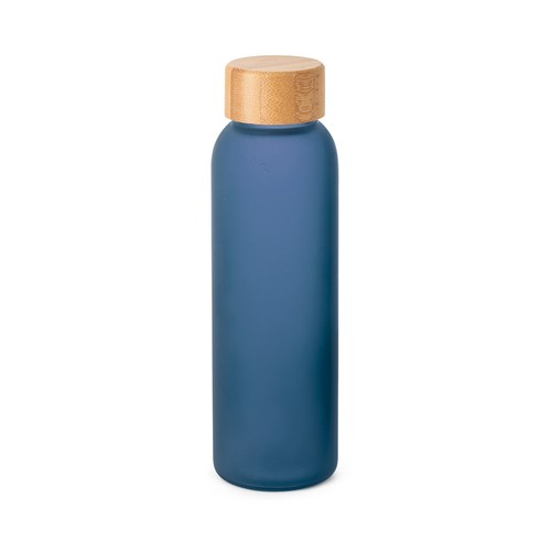 azulón LILLARD GLASS. Botella de vidrio esmerilado de 520 ml