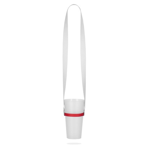 BOLTON. SET Lanyard SUBLIMACIÓN Largo II (20 mm) Duo con portavasos de silicona