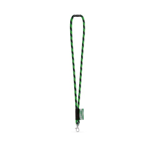 negro/verde WISBECH. cordón de poliamida personalizado