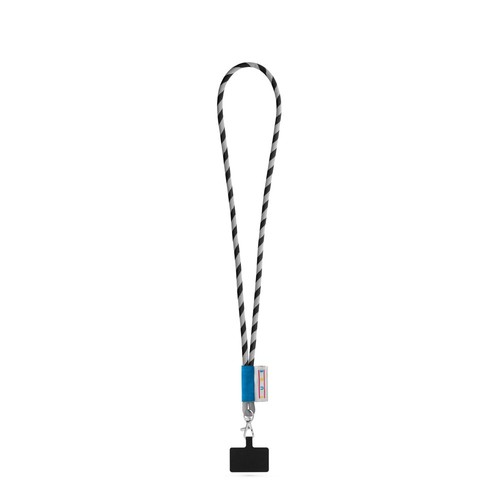 negro/gris GOSPORT. SET Lanyard TUBE Long (Ø 7 mm) con mosquetón de gatillo de 9 mm y soporte para teléfono móvil
