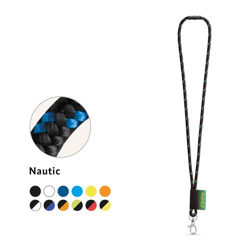 MANSFIELD. SET CORDÓN NAUTIC LARGO (Ø 7 MM) CON MOSQUETÓN DE GATILLO DE 9 MM Y CIERRE DE SEGURIDAD DE Ø 7 MM