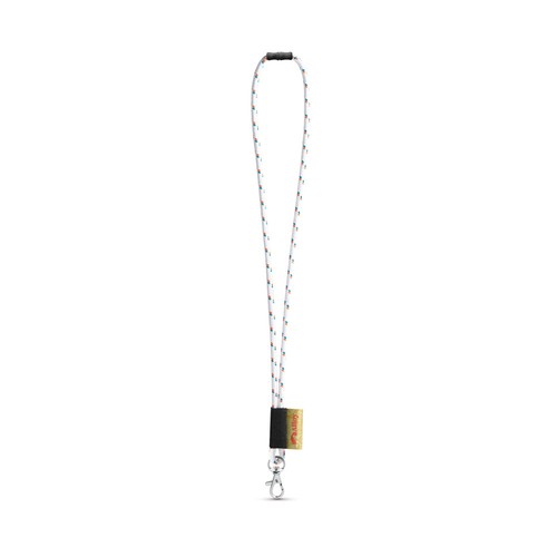 white MANSFIELD. SET Cordón NAUTIC Largo (Ø 7 mm) con mosquetón de gatillo de 9 mm y cierre de seguridad de Ø 7 mm