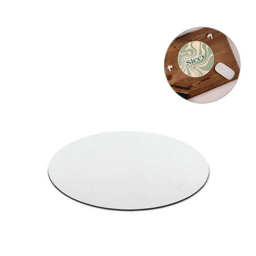 BLAIR ROUND. ALFOMBRILLA DE RATÓN REDONDA CON BASE DE GOMA