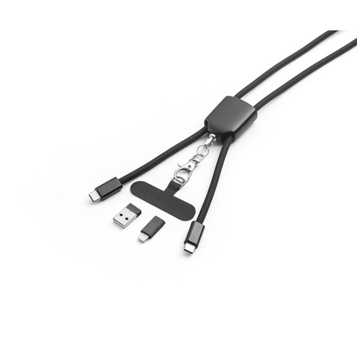 ZEWAIL. Lanière avec support pour smartphone inclus, câble USB-C et divers adaptateurs en ABS recyclé et TPE recyclé - 3
