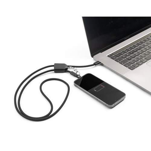 ZEWAIL. Lanière avec support pour smartphone inclus, câble USB-C et divers adaptateurs en ABS recyclé et TPE recyclé - 5