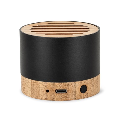 black FERDINAND. Altavoz portátil fabricado en aluminio reciclado (100% rAL) con 3 horas de duración de batería