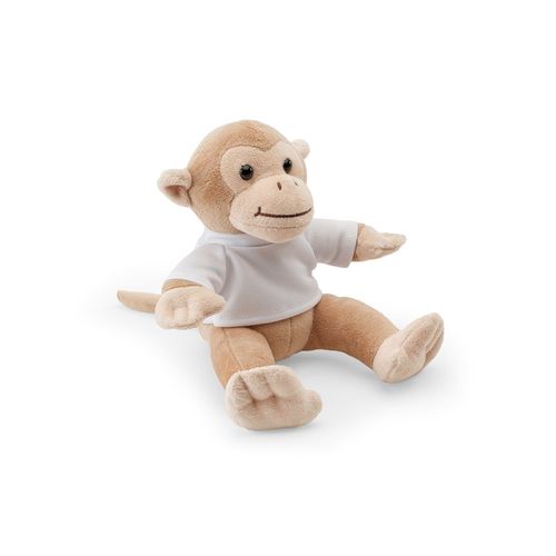 MONKY. Peluche con forma de mono con camiseta