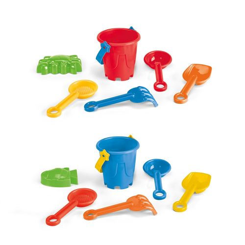 VALLARTA. CUBO DE PLAYA PP CON 5 ACCESORIOS