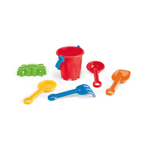 VALLARTA. Cubo de playa PP con 5 accesorios