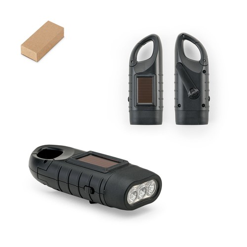 SOLARKY. Linterna compacta de ABS 0'5 W con 3 LED blancos y 90 lúmenes, Merchandising, artículos personalizados para tu promoción de marca
