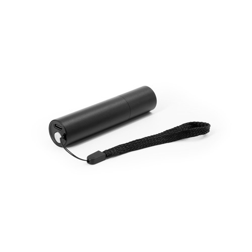 BRUCE. Linterna recargable fabricada en aluminio reciclado (100 % rAL) con punta extensible de 30 mm