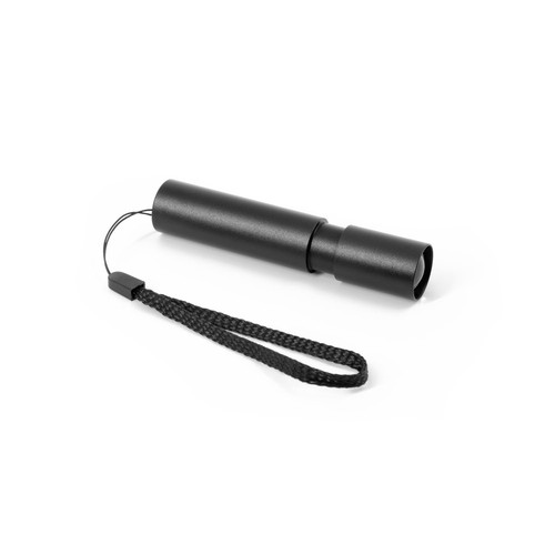 BRUCE. Linterna recargable fabricada en aluminio reciclado (100 % rAL) con punta extensible de 30 mm