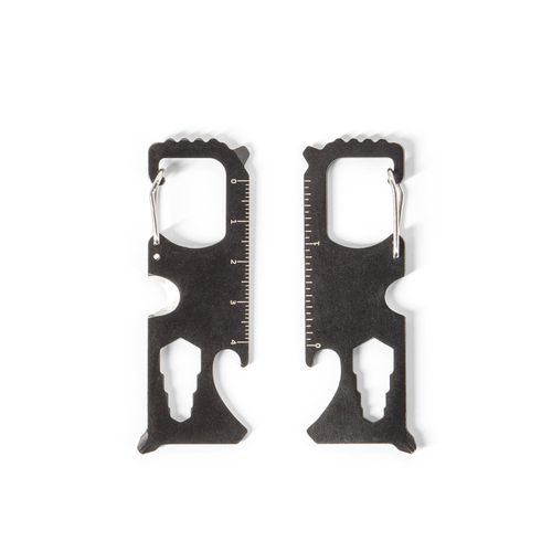 SCREWY. TARJETA MULTIFUNCIÓN DE ACERO INOXIDABLE CON 8 FUNCIONES