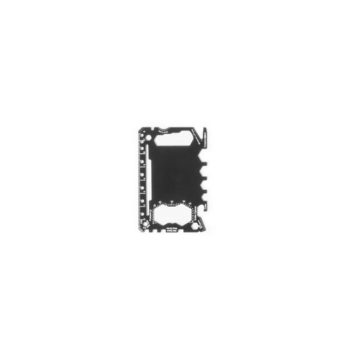 black PEEBLES. Tarjeta multifunción de acero inoxidable con 20 funciones