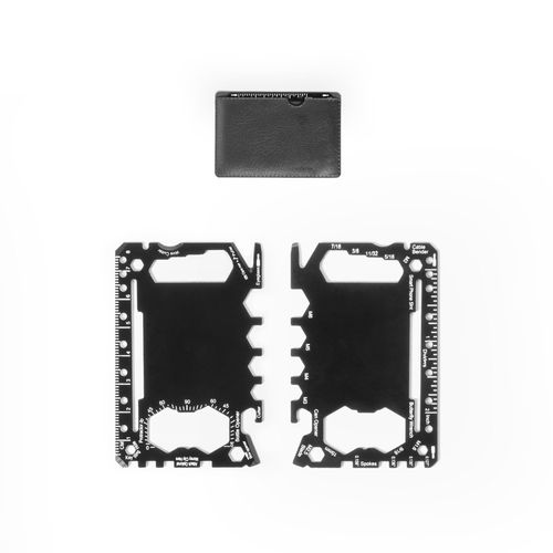 PEEBLES. Carte multifonction en acier inoxydable avec 20 fonctions - 1