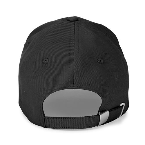 black ASHTON. Gorra 100% algodón (260 g/m²) con 5 paneles