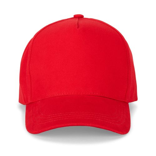 red ASHTON. Gorra 100% algodón (260 g/m²) con 5 paneles