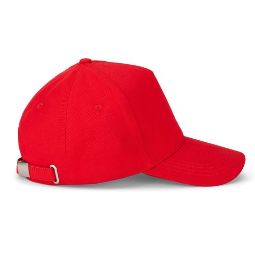 red ASHTON. Gorra 100% algodón (260 g/m²) con 5 paneles