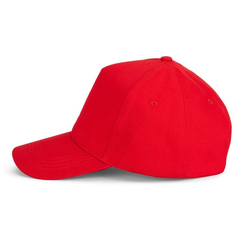 red ASHTON. Gorra 100% algodón (260 g/m²) con 5 paneles