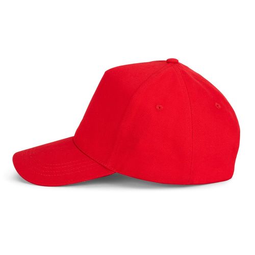 red ASHTON. Gorra 100% algodón (260 g/m²) con 5 paneles