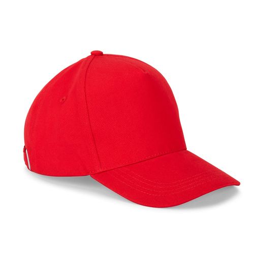 red ASHTON. Gorra 100% algodón (260 g/m²) con 5 paneles