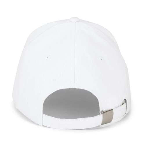 white ASHTON. Gorra 100% algodón (260 g/m²) con 5 paneles