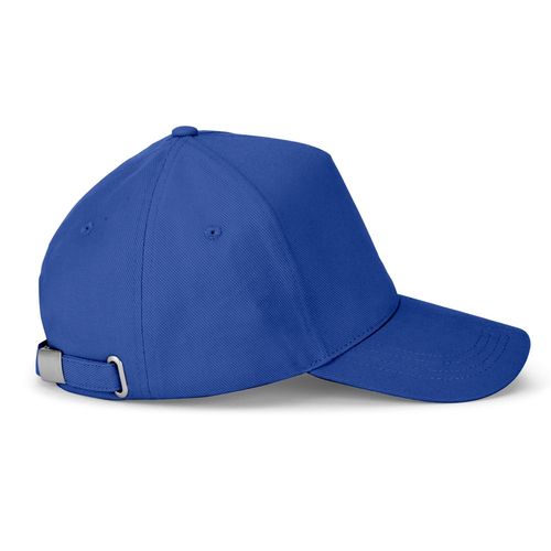 azulón ASHTON. Gorra 100% algodón (260 g/m²) con 5 paneles
