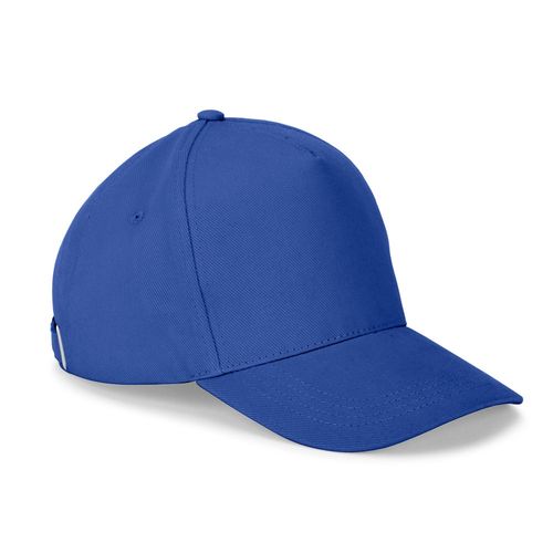 azulón ASHTON. Gorra 100% algodón (260 g/m²) con 5 paneles