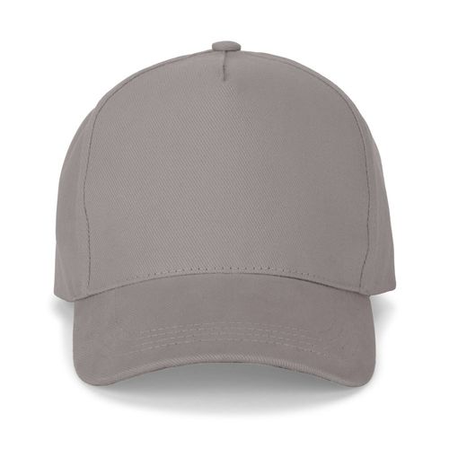 gris claro ASHTON. Gorra 100% algodón (260 g/m²) con 5 paneles