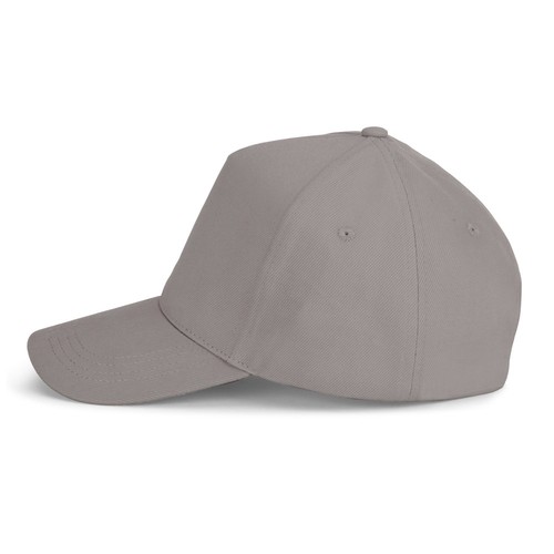 gris claro ASHTON. Gorra 100% algodón (260 g/m²) con 5 paneles