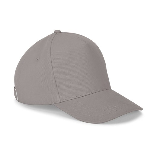 gris claro ASHTON. Gorra 100% algodón (260 g/m²) con 5 paneles