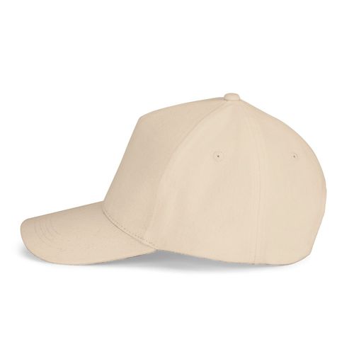 beis ASHTON. Gorra 100% algodón (260 g/m²) con 5 paneles